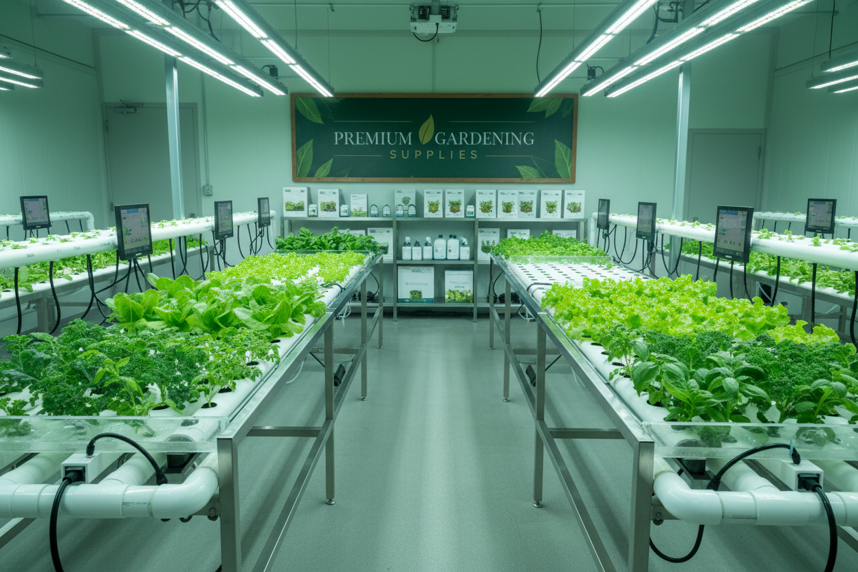 Hydroponics Setup Banner